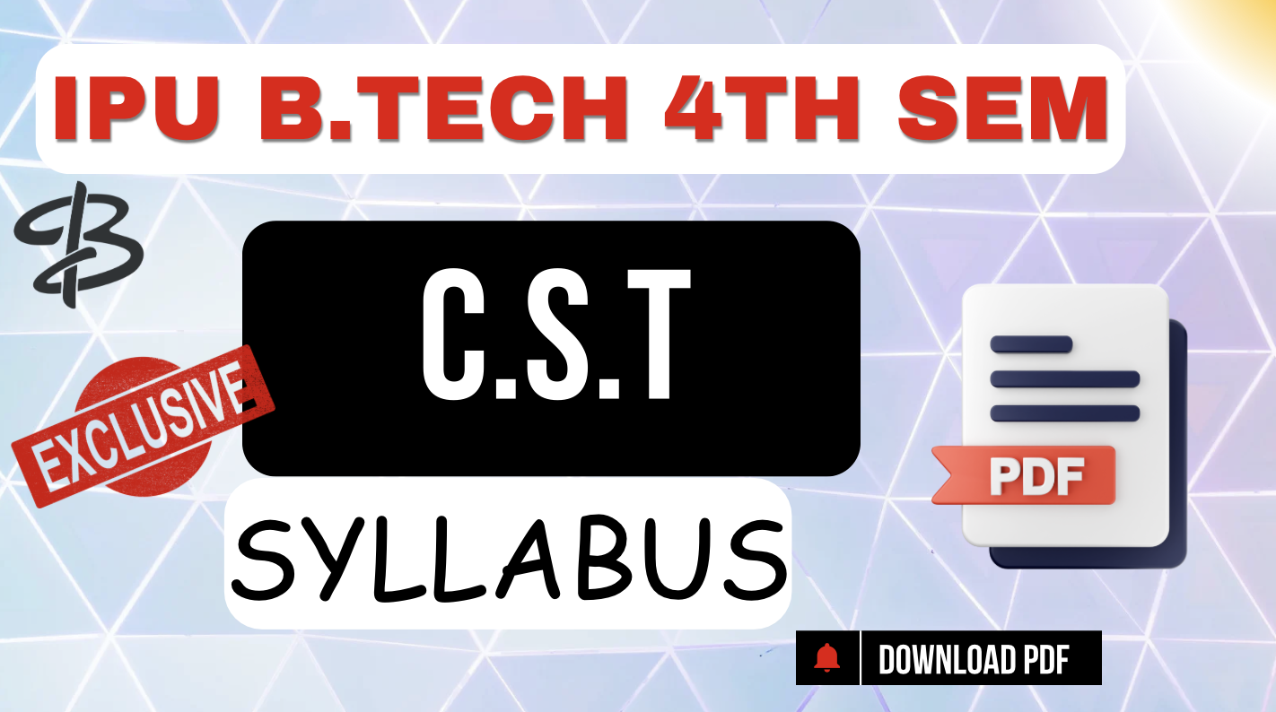 IPU Btech CST 4th Sem Syllabus pdf